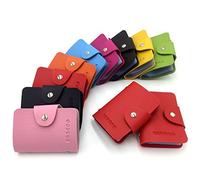 AirZyx Tarjetero Mujer Hombre Tarjeteros para Mujer Hombre 24 Tarjetas (Rojo)