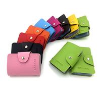 AirZyx Tarjetero Mujer Hombre Tarjeteros para Mujer Hombre 24 Tarjetas (Verde)