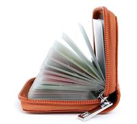 AirZyx Tarjeteros Mujer Piel Tarjeteros para Tarjetas de Credito Cuero (Marrón)