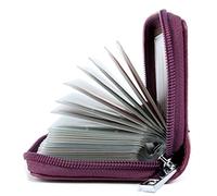 AirZyx Tarjeteros Mujer Piel Tarjeteros para Tarjetas de Credito Cuero (Morado)