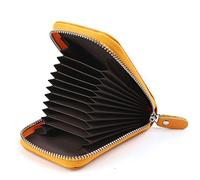 AirZyx Tarjeteros para Tarjetas de Credito Mujer Hombre Piel Carteras de Mujer Hombre (Amarillo)