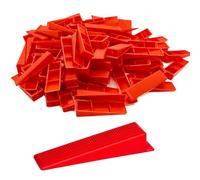 Aisamco 100 piezas cuñas de nivelación de baldosas, cuñas reutilizables para el sistema de nivelación de baldosas, accesorios para la instalación de baldosas de piedra (100 cuñas)