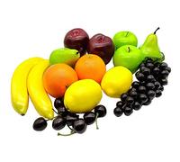 Aisamco 21 Piezas de Frutas Artificiales Surtidas de Frutas Falsas Frutas realistas para la decoración del Restaurante de la Cocina del hogar