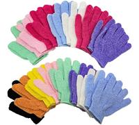 Aisamco 30 Guantes Exfoliantes Ducha 15 Colores | Exfoliacion cuerpo, Bano spa, Piel muerta eliminar, Masaje limpieza, Mujer hombre, Cuidado piel higiene