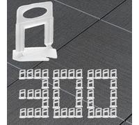 Aisamco 300 piezas de clips de nivelación de baldosas, separadores de baldosas de 3 mm, clips para el sistema de nivelación de baldosas (clips de 3 mm)