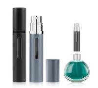 Aischens 2pcs 8ml Atomizador Perfume Recargable con Ventana, Mini Botella Rociadora Portátil, Perfumador Dispensador, Pulverizador Perfume Viaje para Recargar Todo Tipo de Perfumes/Colonia