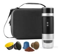 Aischens Bolsa de Transporte para Máquina de Café Espresso Portátil, Funda Impermeable EVA para Máquina de Café y Molinillo, Maletín para Viajes, Camping, Oficina - Compatible con Accesorios