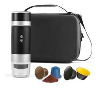 Aischens Bolsa de Transporte para Máquina de Café Espresso Portátil, Funda Impermeable EVA para Máquina de Café y Molinillo, Maletín para Viajes, Camping, Oficina - Compatible con Accesorios (B)