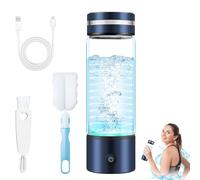 Aischens Botella de Agua con Hidrógeno420ml Máquina Recargable Generador de Agua Rica en Hidrógeno con Tecnología SPE PEM, Copa Portátil de Agua Rica en Hidrógeno para Hogar, Oficina, Viajes