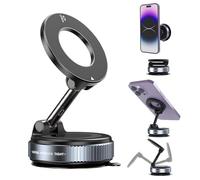 Aischens Coche Magnético Soporte del Teléfono Celular,365 ° Ajustable Soporte Magnético del Teléfono Celular,Soporte Magnético Giratorio de Ventosa Compatible con iPhones y Androidphones