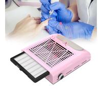 AISEELY Aspirador Uñas Profesional 80W, Aspirador de Manicura y Colector de Polvo de Uñas, Aspirador de Mesa Potente de Velocidad Ajustable para Manicura en El Salón o en El Hogar