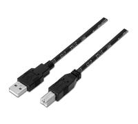 AISENS - A101-0007 cable USB USB 2.0 3 m USB A USB B Negro