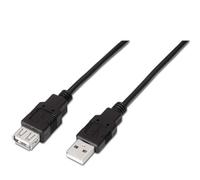 AISENS - A101-0015 cable USB USB 2.0 1 m USB A Negro