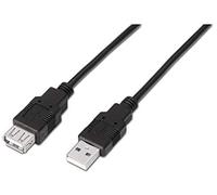Aisens Cable USB A macho - A hembra A101-0017 USB 2.0 3 m Negro