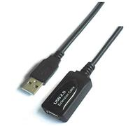 Aisens Cable alargador USB 2.0 A101-0019 – USB macho-hembra, 10 m, 60 Mbps, 2.5W, Negro
