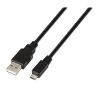 Aisens A101-0027 Cable Micro USB 2.0 a USB-A 0.8m Negro