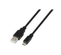 AISENS A101-0029 - Cable USB 2.0 DE 3 m para Móviles, Color Negro