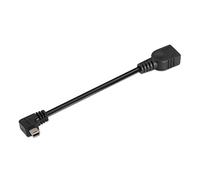 AISENS A101-0034 - Cable USB 2.0 OTG acodado DE 15 cm para teléfono movil y Tablet, Color Negro