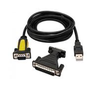 AISENS A104-0039 - Conversor USB a Serie DE 1.8 m, Color Negro