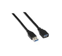 Aisens Cable USB 3.0 A Macho a A Hembra A105-0041 1 m Negro Apantallado 5 Gbps 9 W RoHS