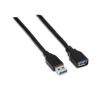Aisens Cable USB 3.0 A105-0042 Tipo A macho-hembra 2 m Negro