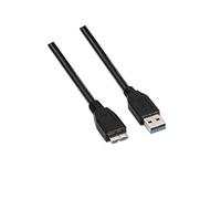 AISENS A105-0043 - Cable USB 3 de 1 m (para Carcasa Externa, moviles y camaras Digitales) Color Negro