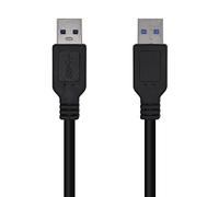 AISENS A105-0446 Cable USB 3.0, tipo A/M-A/M, negro, 1.0m