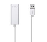 AISENS A106-0504 Conversor USB 3.0 a ethernet gigabit 10/100/1000 Mbps, plata, 15cm