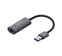 AISENS - A106-0708 - Conversor USB 3.0 a Ethernet Gigabit 10/100/1000 Mbps, Gris, 15Cm