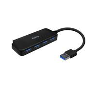 AISENS - A106-0713 - Hub USB 3.0, Tipo A/M-4Xtipo A/H, Negro, 15Cm