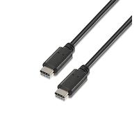 Aisens Cable USB 2.0 A107-0058 USB Tipo-C macho-macho, 3A, 480 Mbps, 3 m Negro
