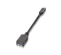 AISENS A107-0062 - Cable USB 3.1 DE 3 A (15 cm, para teléfono movil y Tablet) Color Negro
