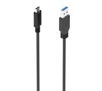 AISENS - A107-0860 - Cable USB 3.1 Gen2 10Gbps 3A, Tipo USB-C/M-A/M, Negro, 2.0M