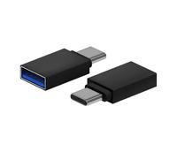 AISENS - A108-0717 - Mini Adaptador Aluminio USB 3.2 Gen1 3A, Tipo USB-C/M-A/H, Negro