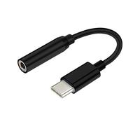 AISENS - A109-0348 conversor USB-C a Audio, USB-C Macho a Jack 3.5 Hembra, Negro, 15cm
