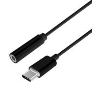 Aisens A109-0385 USB-C A Audio Estilo Apple 15cm Negro