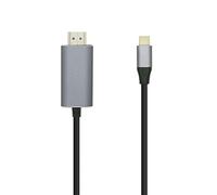 AISENS - A109-0392 - Cable CONVERSOR USB-C A HDMI 4K@60HZ, USB-C/M-HDMI/M, Negro, 0.8M