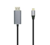 AISENS - A109-0394 - Cable CONVERSOR USB-C A DISPLAYPORT 4K@60HZ, USB-C/M-DP/M, Negro, 0.8M