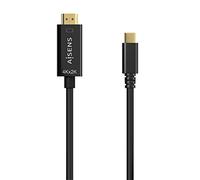 Aisens Cable conversor USB-C a HDMI A109-0623 – 4K@30Hz, USB-C macho a HDMI macho, 0,8 m, negro