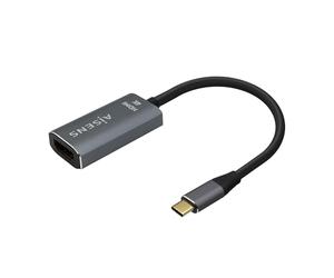 AISENS - A109-0683 - Conversor Aluminio USB-C a HDMI 4K@60Hz, USB-C/M-HDMI/H, Gris, 15Cm
