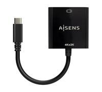 Aisens A109-0684 Conversor USB-C A HDMI 4K@30Hz 15cm Negro
