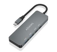 AISENS - A109-0694 - Hub USB 3.2 Gen2 10G USB-C, USB-C/M-2XUSB-C/H-2XUSB-A/H, Gris, 15Cm