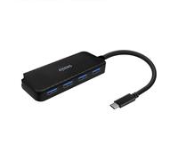 Hub AISENS 4 puertos 5Gbps modelo A109-0715 ultradelgado protección sobrecorriente
