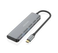 AISENS - A109-0763 - Hub USB 3.2 Gen1 5G USB-C, USB-C/M-2XUSB-C/H-2XUSB-A/H, Gris, 15Cm