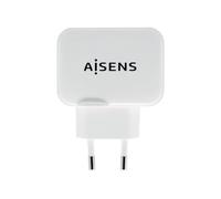 AISENS CARGADOR USB 17W 5V 3.4A 2xUSB CON CONTROL AI BLANCO