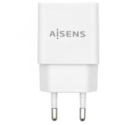 AISENS - Cargador USB 10W Alta Eficiencia, 5V/2A, Blanco - A110-0526