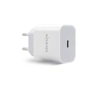 AISENS - A110-0537 - Cargador USB-C PD 20W, 5V/3A 9V/2.2A 12V/1.66A, Blanco