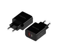 Aisens Cargador de Pared A110-0682 20W 1x USB-C (PD3.0) y 1x USB-A (QC3.0) Negro