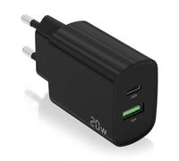 Aisens A110-0755 Cargador 20W 1xUSB-C PD3.0 1xUSB-A QC3.0 Negro