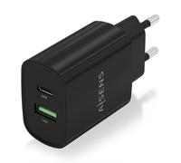 AISENS - A110-0755 cargador de dispositivo móvil Universal Negro Corriente alterna Carga rápida Interior